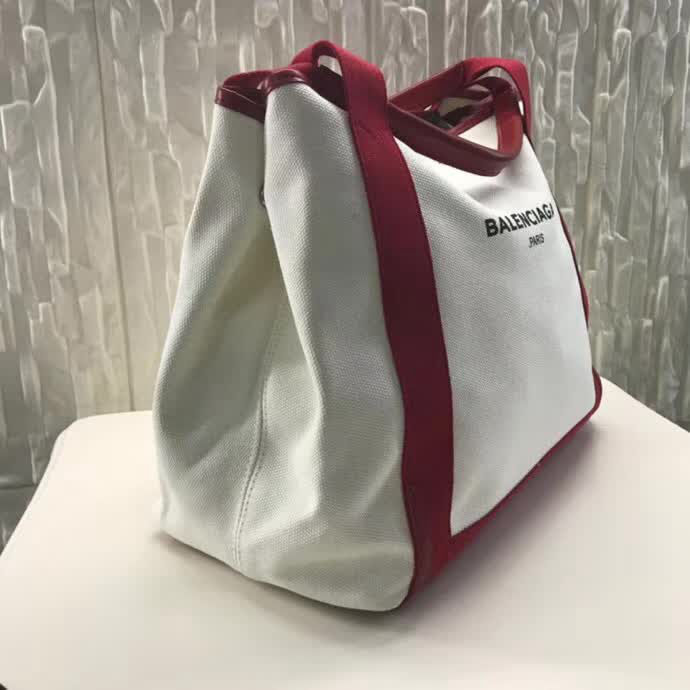 BALENCIAG巴黎世家 專櫃最新系列 Balenciaga Le Dix Money 大紅帆布 配牛皮 購物袋   BL1167